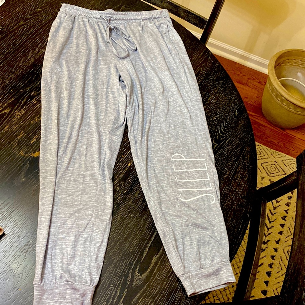 Rae Dunn medium grey sleep pants!